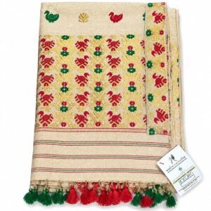 50:50 Tussar Muga Silk Mekhela Sador